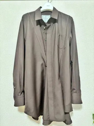 sacai 롱 셔츠 셔츠 원피스