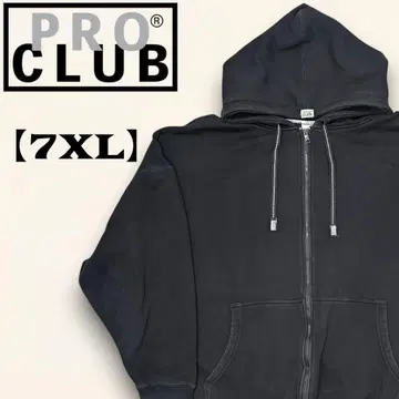 7XL PRO CLUB 헤비 웨이트 집업 후드티