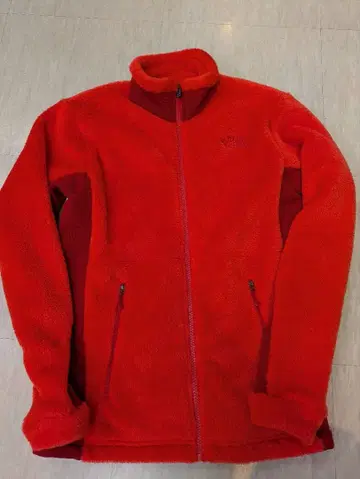 THE NORTH FACE 플리스 자켓 S 빨간색