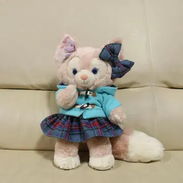 리나벨 스텔라 루 코스튬 더플 코트 스카이블루 파랑 체크