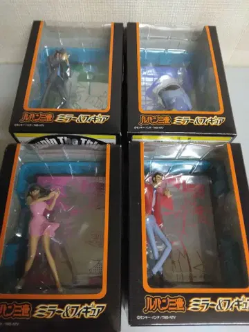 루팡 3세 거울 & 피규어 전 4종류 컴플리트 세트 미개봉 새상품