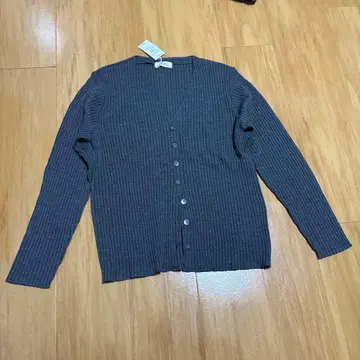 그레이 V넥 가디건 L 사이즈
