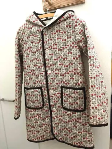 BEAMS BOY 빔즈 보이 꽃무늬 퀼팅 자켓 후드 부착