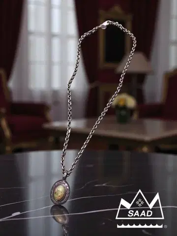 SAAD 터콰이즈 목걸이 silver925 체인 포함