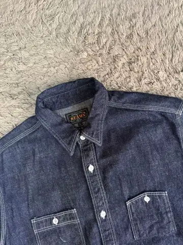 Beams plus 데님 워크 셔츠 L