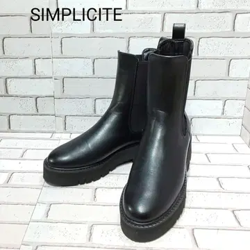 [ SIMPLICITE ] 심플리시떼 사이드 고어 부츠 첼시 통굽