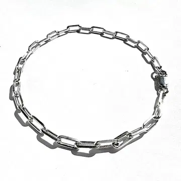 Silver925 Trombone Link Chain Bracelet