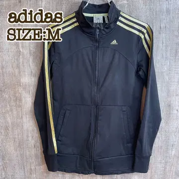 adidas 아디다스 트랙 자켓 블랙 M 금 자수