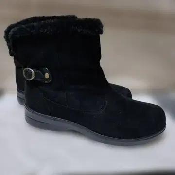 [토파즈] 스노우 부츠 블랙 스웨이드 23.5cm EEEE