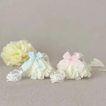 미니어처 인형 의류 플라워 드레스 휘핑 카네이션 2벌 세트