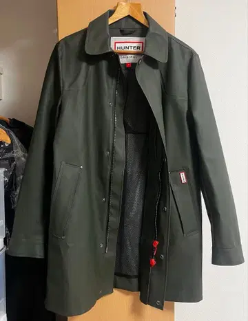 HUNTER 러버 코팅 레인코트 S