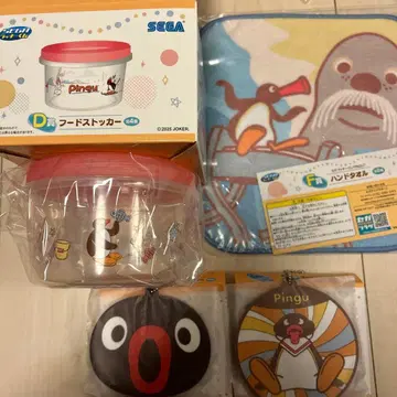 세가 럭키 쿠지 PINGU 핑구 복권 4세트