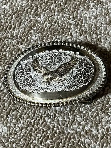 빈티지 실버제 독수리 디자인 벨트 버클