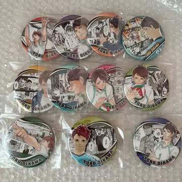 하이큐 오이카와 토오루 캔뱃지 11개