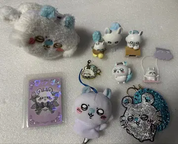 치이카와 (먼작귀) 모몽가 굿즈 세트 미니 피규어 참 파우치 카드