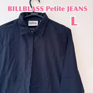 BILL BLASS 프릴 소매 코튼 셔츠 긴팔 상의 빈티지풍
