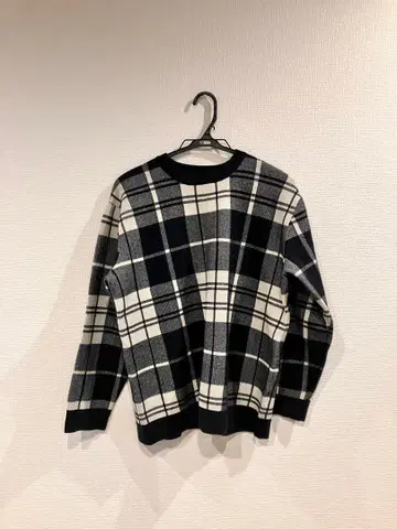 RAGEBLUE 체크 무늬 니트 스웨터 S