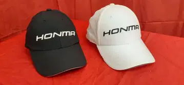 HONMA 골프 캡 2개 세트 블랙 화이트