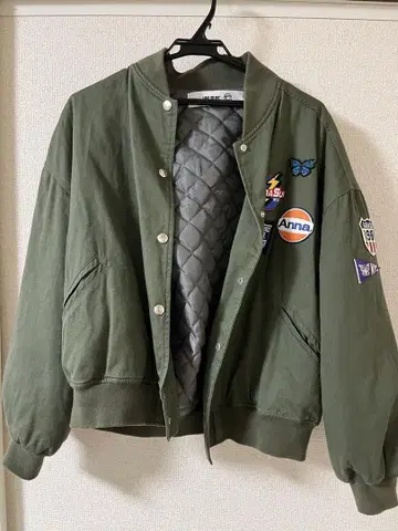 인기 상품! ANNASUI NYC atmosMA1 블루종 카키