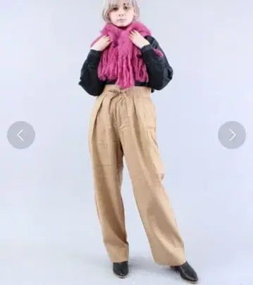 [ 새상품 ] 웜 린넨 와이드 스트레이트