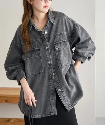 Discoat 데님 빅 셔츠 Free 사이즈 새상품