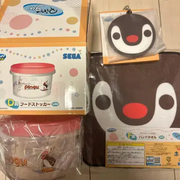 [ 미사용 새상품 ] 세가 럭키 쿠지 PINGU 핑구 복권 3종 세트