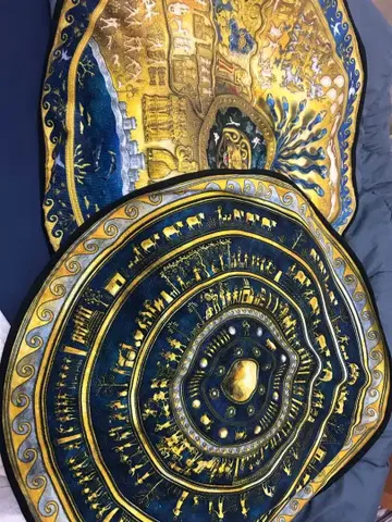 방패 라운드 타월