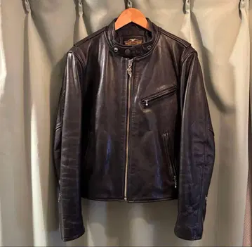 블랙 레더 라이더 자켓