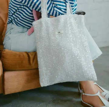 Uhr 스파클 화이트 토트백