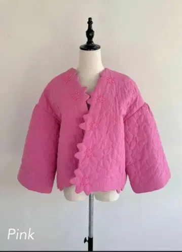 [ 새상품 미사용품 ] 뮤베르 플라워 퀼트 자켓