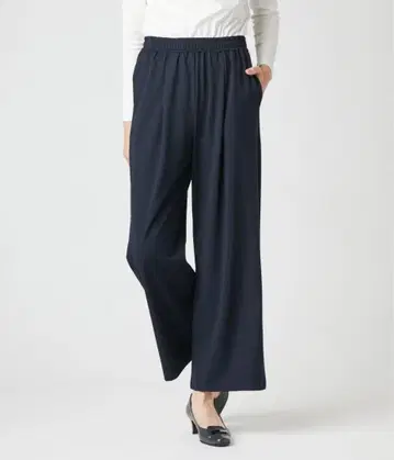 뉴요커 NEWYORKER 카소 와이드 팬츠 네이비 M