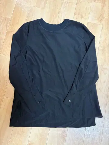 JOSEPH 블랙 긴팔 셔츠 워셔블 실크 블라우스 36