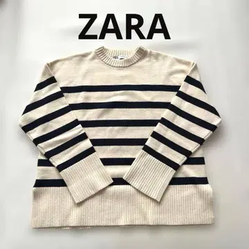 ZARA 스트라이프 사이드 슬릿 니트 스웨터 S 사이즈