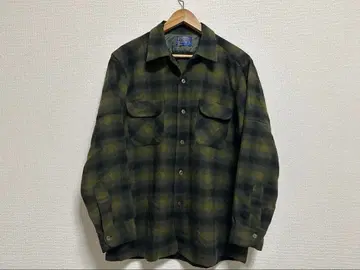 Pendleton 보드 셔츠 L 사이즈 그린 옴브레 쉐도우