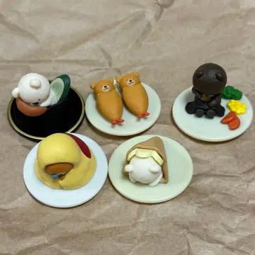 오야스미 레스토랑 마스코트 곰 가챠가챠 캡슐 토이 익명 배송