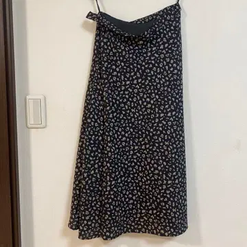 패턴 플레어 스커트