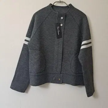 앙코 키누 코어 스팬얀 니트 보틀넥 블루종