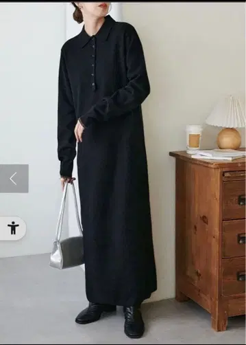 Discoat (디스코트) 모찌모찌 카라 니트 원피스