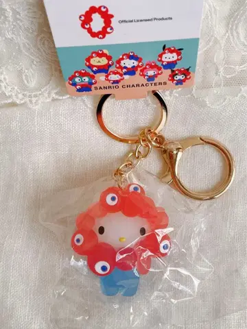 오사카 만박 산리오 변신 키링 클리어 키티