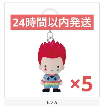 HUNTER x HUNTER 메지루시 액세서리 히소카 5개 세트