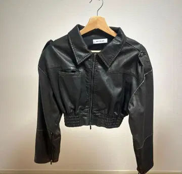 melt the lady 페이크 가죽 자켓