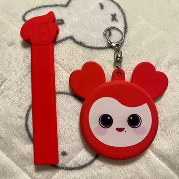 TWICE 채영 응원 세트 부채 그립 실리콘 케이스 캔뱃지 케이스