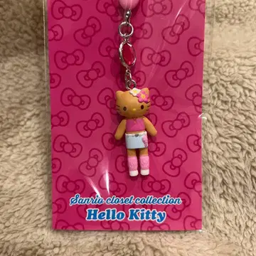 헬로키티 키티 옷장 컬렉션 스트랩 일광화상 갸루