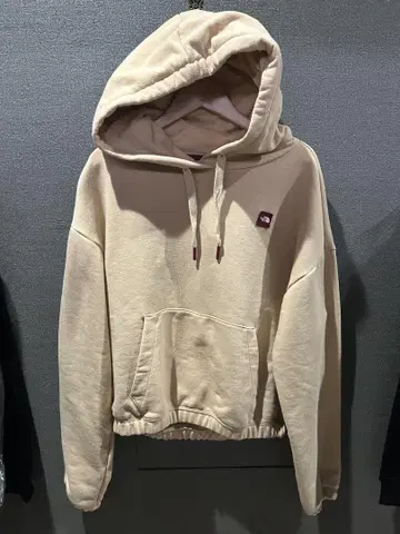 THE NORTH FACE 베이지 후드 부착 후드티