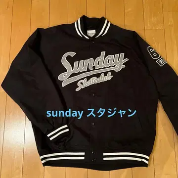 새상품급 SUNDEY SKATE CLUB 바시티 자켓
