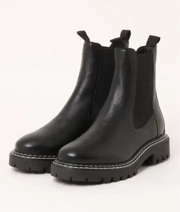 KLONDIKE/클론다이크 천연 가죽 통굽 사이드 고어 부츠 여성용