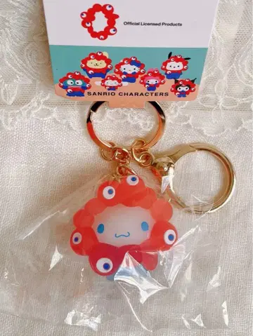 오사카 만박 산리오  키링 클리어 시나몬 롤