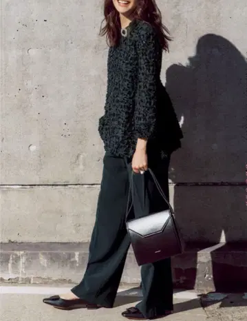 23구 [ 셋업 가능 ] 트리아세 더블 조젯 풀렝스 팬츠