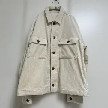 RAGE BLUE 코듀로이 자켓 셔츠 블루종 아이보리 M