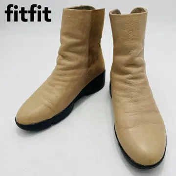 fitfit 숏부츠 백 지퍼 이소재 23 바이컬러